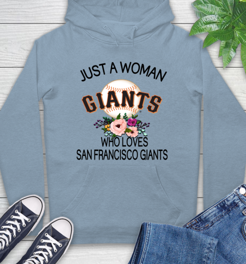 MLB Just A Woman Who Loves San Francisco Giants Baseball Sports Hoodie 6