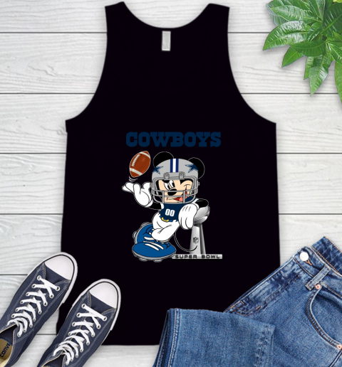 NFL Dallas Cowboys Mickey Mouse Disney Super Bowl Football T Shirt Tank Top 2