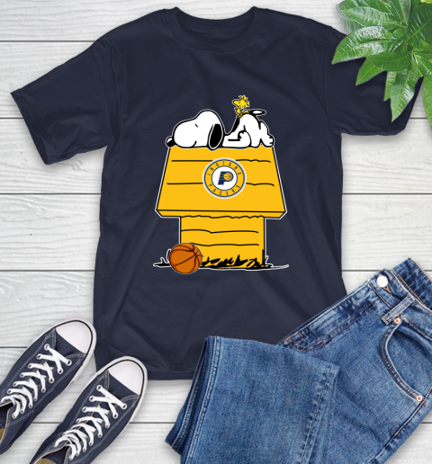 Indiana Pacers NBA Basketball Snoopy Woodstock The Peanuts Movie T-Shirt 4
