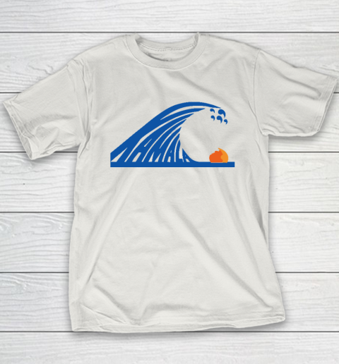 Blue Wave For Kamala Harris Trump Funny Youth T-Shirt 9