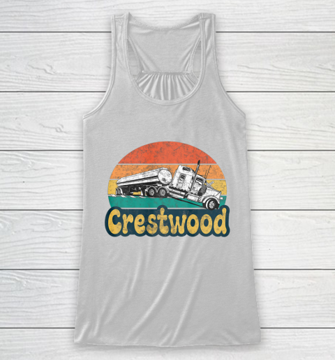 Crestwood Kentucky KY Tourism Semi Stuck on Railroad Tracks Racerback Tank