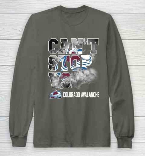 NHL Colorado Avalanche Hockey Can't Stop Vs Long Sleeve T-Shirt 5