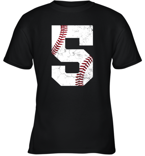 Kids 5th Birthday Shirt Baseball Boys Kids Five 5 Fifth Gift Youth T-Shirt