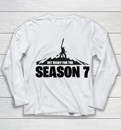 Fortnite Tshirt Get Ready For The Season 7 Youth Long Sleeve