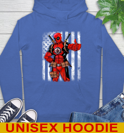 NHL Hockey Vegas Golden Knights Deadpool American Flag Shirt Hoodie 9