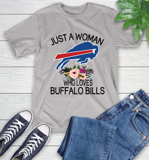 NFL Just A Woman Who Loves Buffalo Bills Football Sports T-Shirt 12