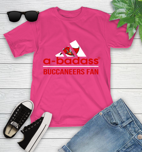 Tampa Bay Buccaneers NFL Football A Badass Adidas Adoring Fan Sports Youth T-Shirt 11