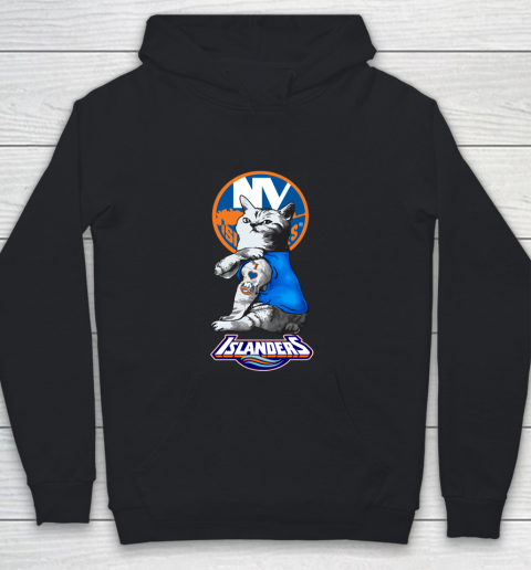 NHL My Cat Loves New York Islanders Hockey Youth Hoodie