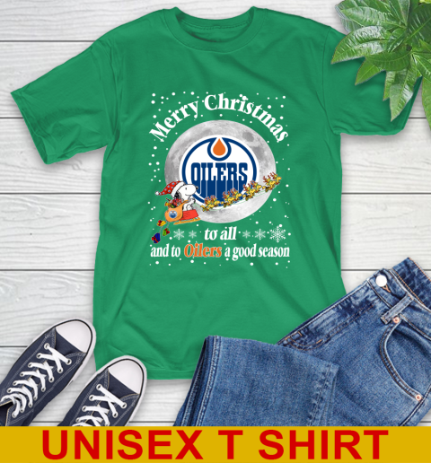 Edmonton Oilers Merry Christmas To All And To Oilers A Good Season NHL Hockey Sports T-Shirt 7