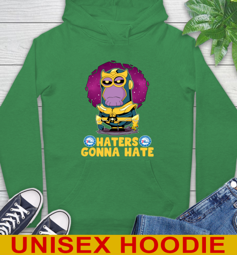 NBA Basketball Philadelphia 76ers Haters Gonna Hate Thanos Minion Marvel Shirt Hoodie 8