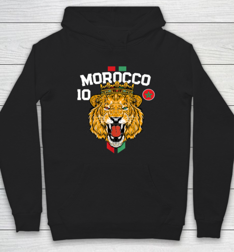Morocco Lion Flag Sport Soccer Jersey Tee Football Proud Hoodie