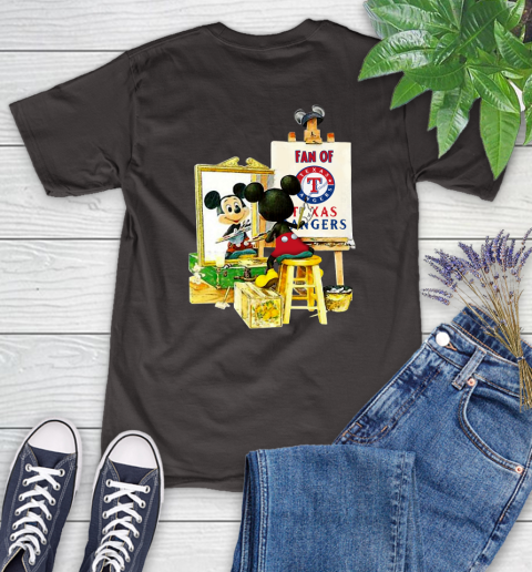 MLB Baseball Texas Rangers Mickey Drawing Shirt 90