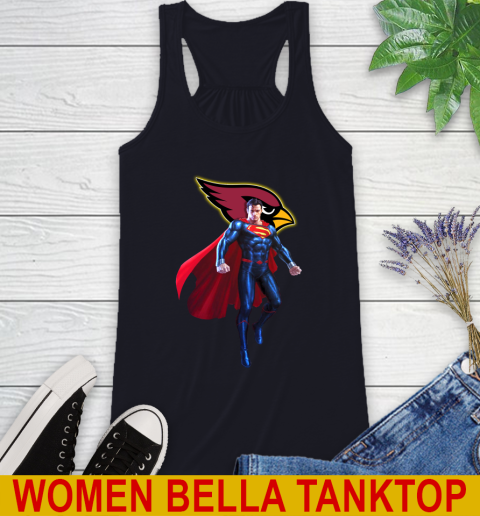 NFL Superman DC Sports Football Arizona Cardinals Racerback Tank 10