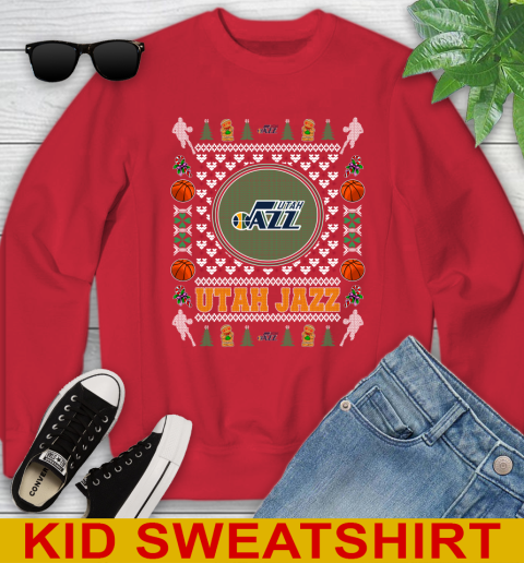 Utah Jazz Merry Christmas NBA Basketball Loyal Fan Youth Sweatshirt 7