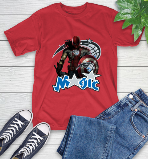 Philadelphia 76ers NBA Basketball Captain America Thor Spider Man Hawkeye Avengers T-Shirt 10