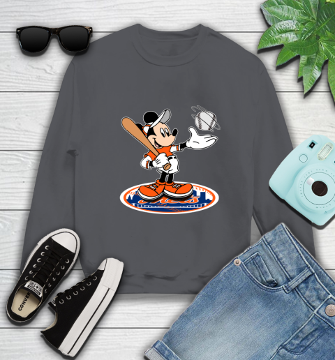 MLB Baseball New York Mets Cheerful Mickey Disney Shirt Sweatshirt 6