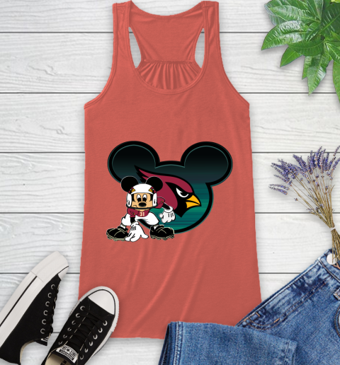 NFL Arizona Cardinals Mickey Mouse Disney Football T Shirt Racerback Tank 4