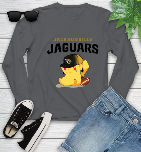 NFL Pikachu Football Sports Jacksonville Jaguars Youth Long Sleeve 8