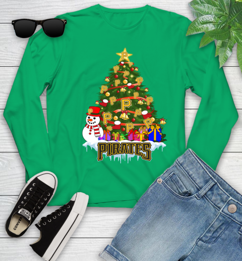 Pittsburgh Pirates Merry Christmas MLB Baseball Sports Youth Long Sleeve 6