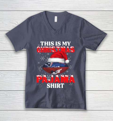 Houston Texans This Is My Christmas Pajama Shirt NFL V-Neck T-Shirt 7