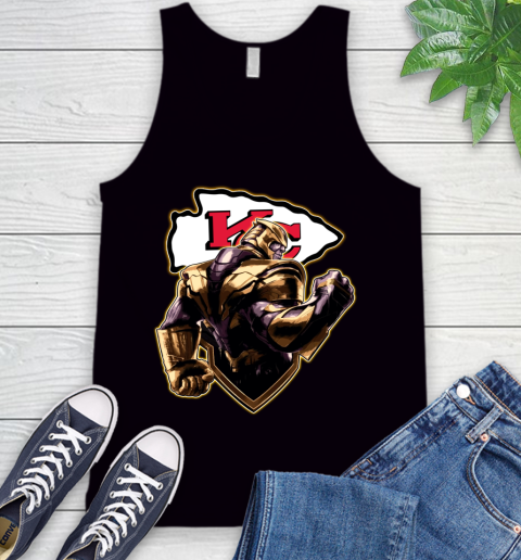 NFL Thanos Avengers Endgame Football Sports Kansas City Chiefs Tank Top 2