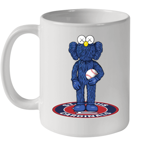 MLB Baseball St.Louis Cardinals Kaws Bff Blue Figure Shirt Ceramic Mug 11oz