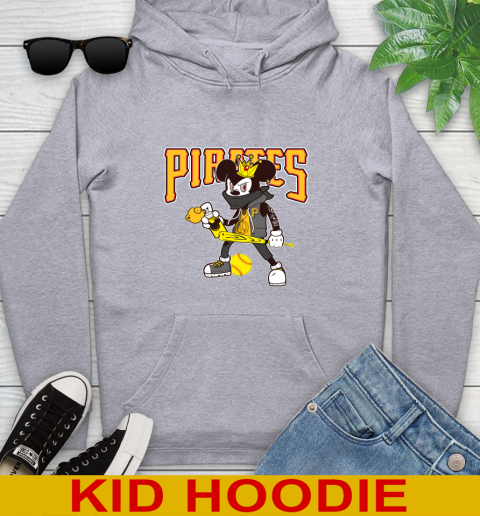 Pittsburgh Pirates MLB Baseball Mickey Peace Sign Sports Youth Hoodie 6