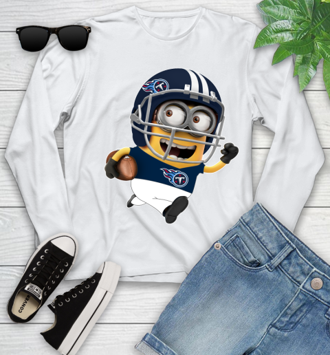 NFL Tennessee Titans Minions Disney Football Sports Youth Long Sleeve