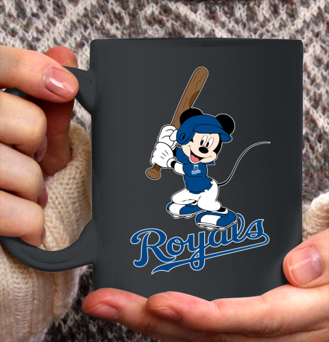 MLB Baseball Kansas City Royals Cheerful Mickey Mouse Shirt Ceramic Mug 11oz
