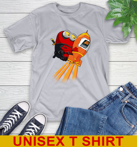 NBA Basketball Phoenix Suns Deadpool Minion Marvel Shirt T-Shirt 5