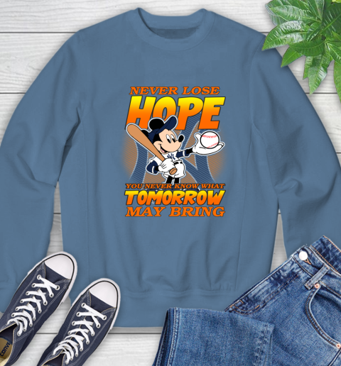 New York Yankees MLB Baseball Mickey Disney Never Lose Hope Sweatshirt 8