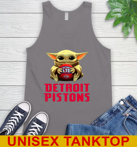 NBA Basketball Detroit Pistons Star Wars Baby Yoda Shirt 76