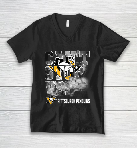 NHL Pittsburgh Penguins Hockey Can't Stop Vs V-Neck T-Shirt