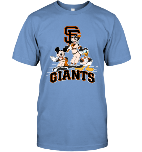 MLB San Francisco Giants Mickey Mouse Donald Duck Goofy Baseball T Shirt  Youth Long Sleeve