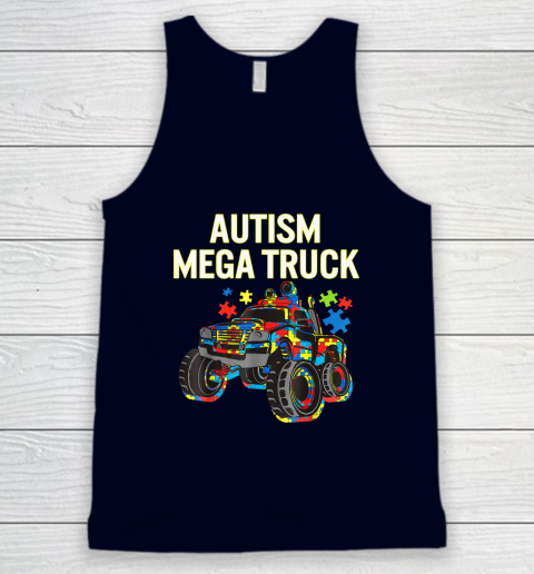 Autism Mega Truck Shirt Monster Truck Autism Awareness Tank Top 2