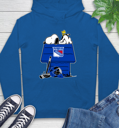 New York Rangers NHL Hockey Snoopy Woodstock The Peanuts Movie Hoodie 9