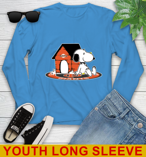 MLB Baseball San Francisco Giants Snoopy The Peanuts Movie Shirt Youth Long Sleeve 8