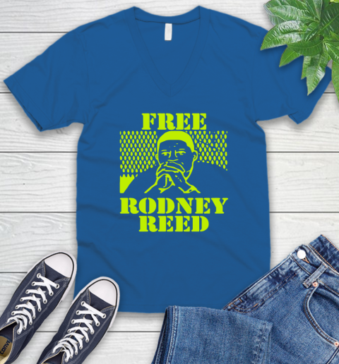 Freee rodney reed V-Neck T-Shirt 6 Freee rodney reed V-Neck T-Shirt - Image 6