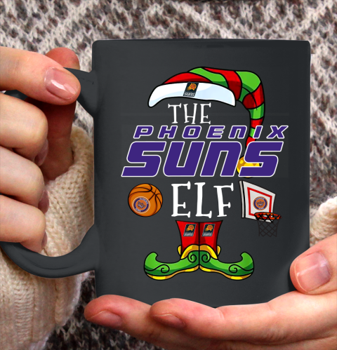 Phoenix Suns Christmas ELF Funny NBA Ceramic Mug 11oz