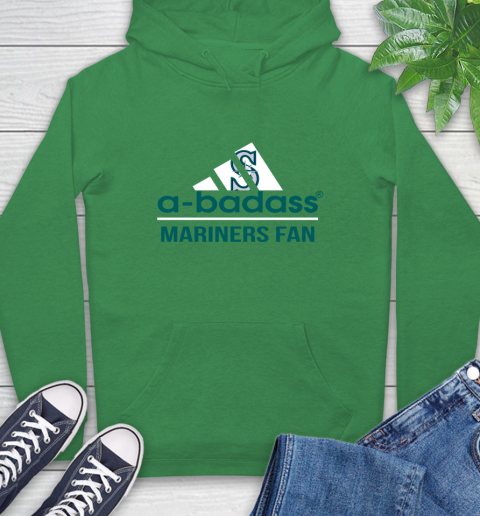 MLB A Badass Seattle Mariners Fan Adidas Baseball Sports Hoodie 8