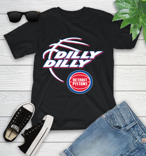 NBA Detroit Pistons Dilly Dilly Basketball Sports Youth T-Shirt 2