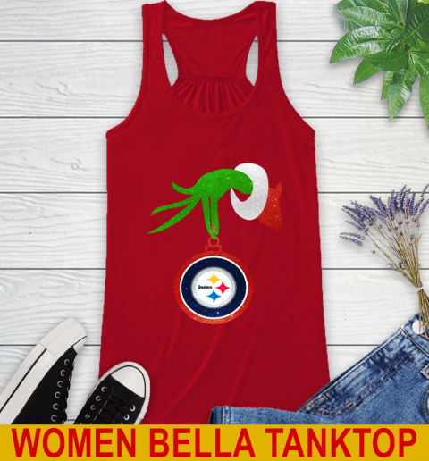 Pittsburgh Steelers Grinch Merry Christmas NFL Football Racerback Tank 6