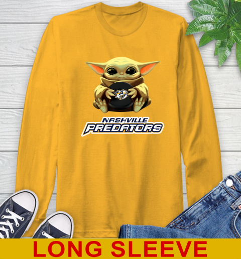 NHL Hockey Nashville Predators Star Wars Baby Yoda Shirt 60