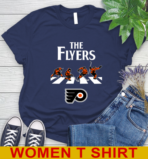 NHL Hockey Philadelphia Flyers The Beatles Rock Band Shirt Women's T-Shirt 12
