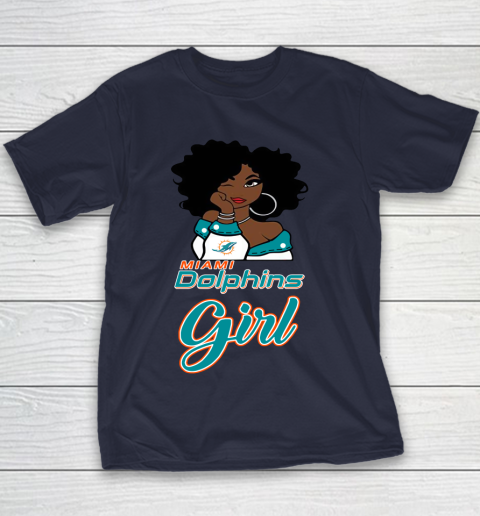 Miami Dolphins Girl NFL Youth T-Shirt 4