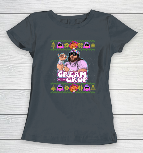 Macho The Cream of The Crop,Wrestling Ugly Christmas Women's T-Shirt 3