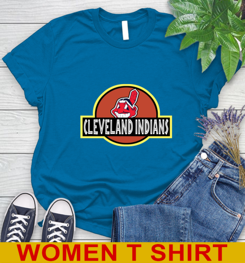 MLB Cleveland Indians Jurassic Park Dinosaur Movie Baseball Sports 95