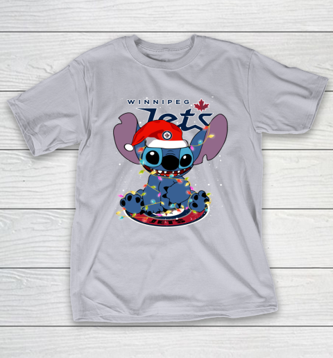 Winnipeg Jets NHL Hockey noel stitch Christmas T-Shirt 4