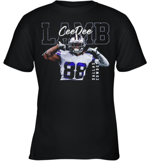 Ceedee Lamb Dallas Cowboys 88 Football Youth T-Shirt