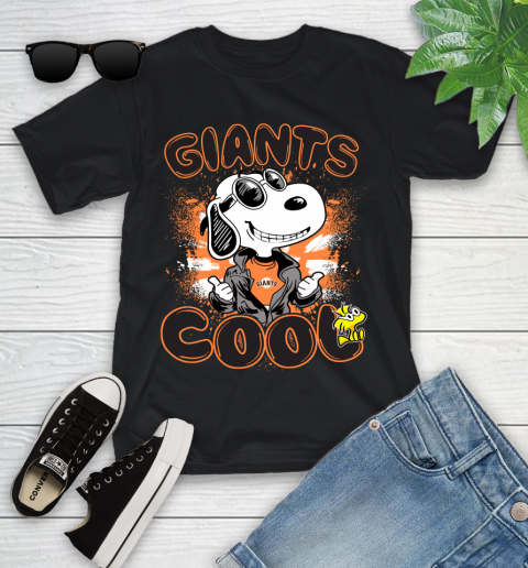 MLB Baseball San Francisco Giants Cool Snoopy Shirt Youth T-Shirt
